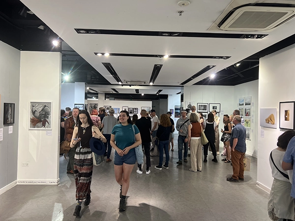 Large crowds gathered at a city-centre venue for the inaugural Making Voices Heard exhibition.